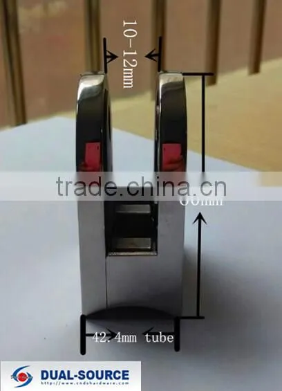 Stainless steel glass balustrade clamp