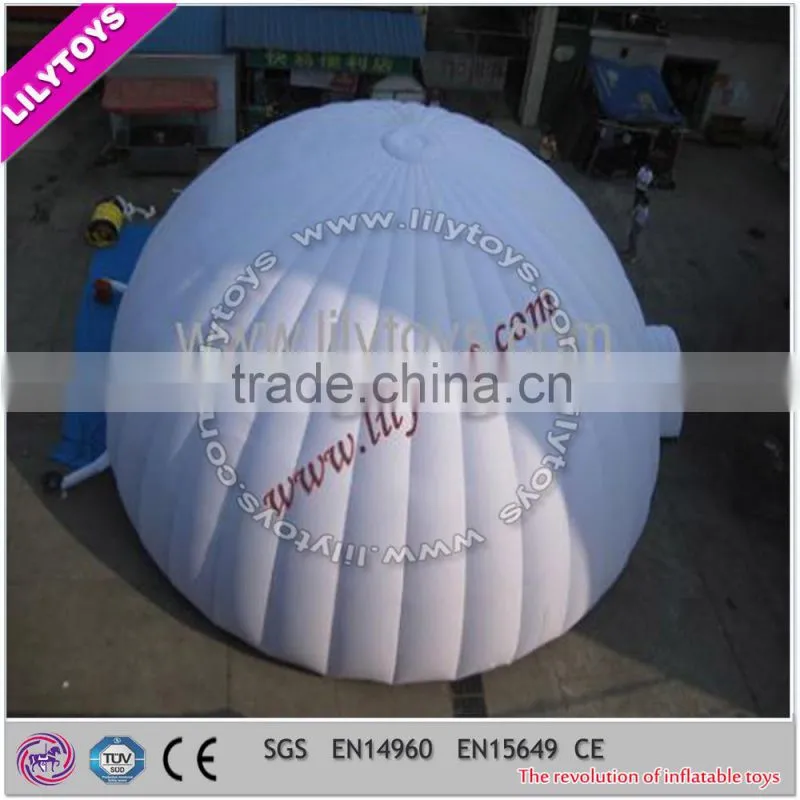 ECO-friend creative design professional China manufacturer inflatable white dome tent