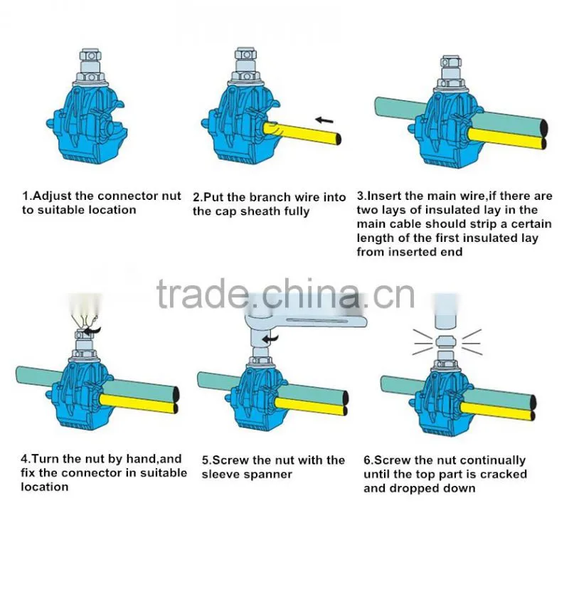 low voltage insulation piercing wire connectors