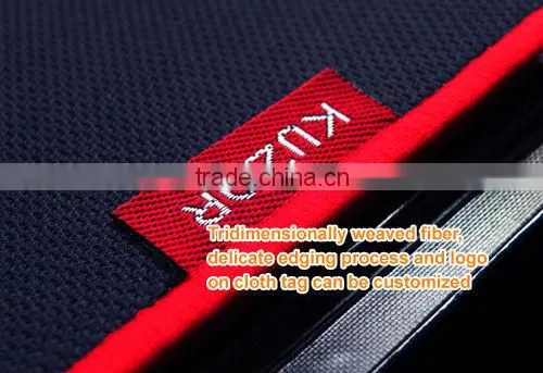 Dark Blue Cloth Surface Rubber Game Mouse Pad With Red Edge For Mouse