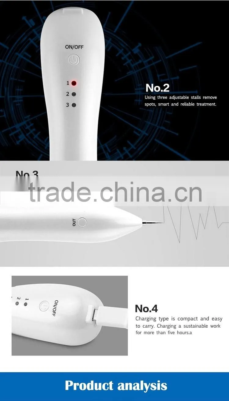 2016 Professional Skin Treatment Electrical Machine Plasma Mini laser for Freckles/Age
