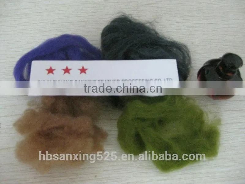NEW!!! 100% dyed merino sheep wool 19.5-26.5mic & 30-50mm, any dyed colors