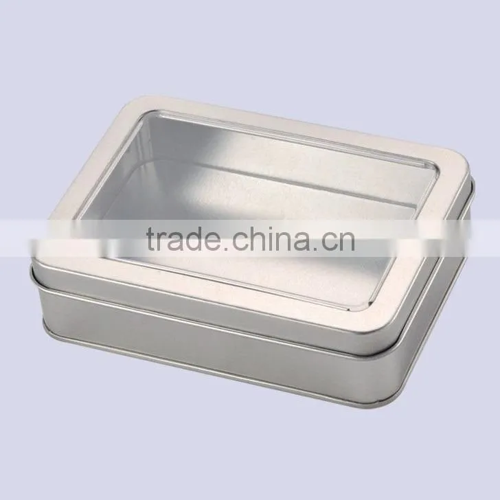 wholesale rectangle gift boxes for watch fashion small boxes for watch OEM window lid watch box