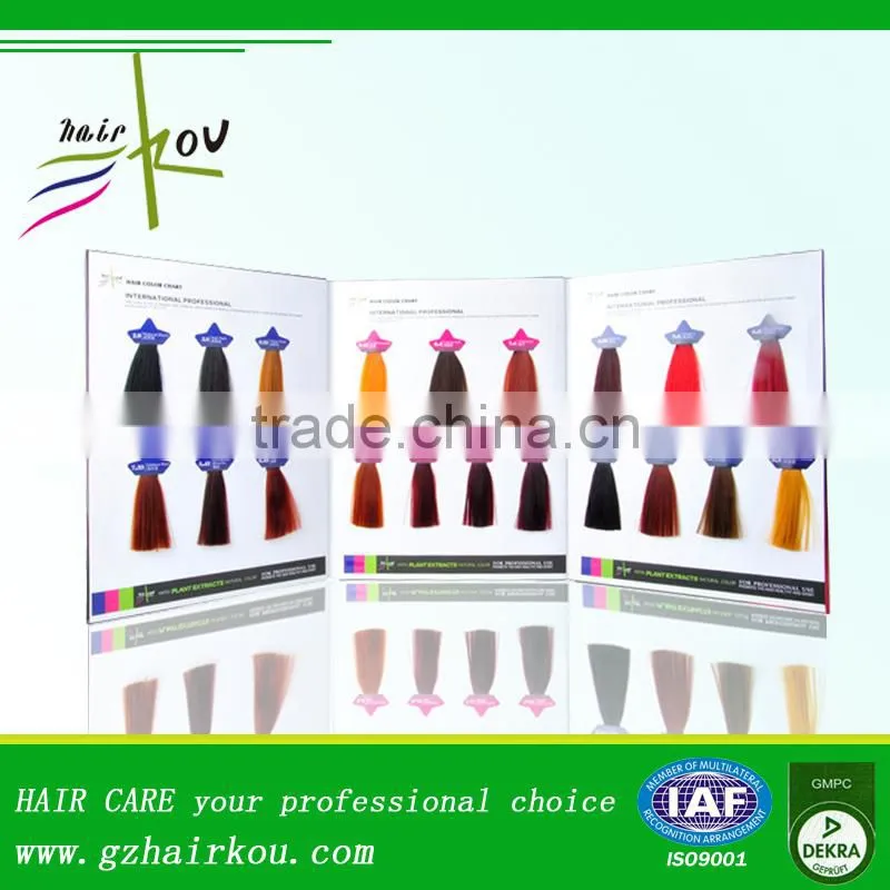hot sale products high quality hair color chart sample