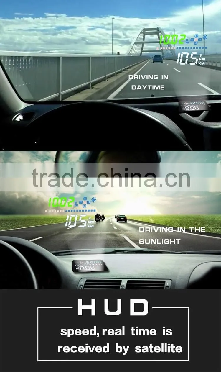 Car HUD heads up display windshield projection GPS car HUD A3