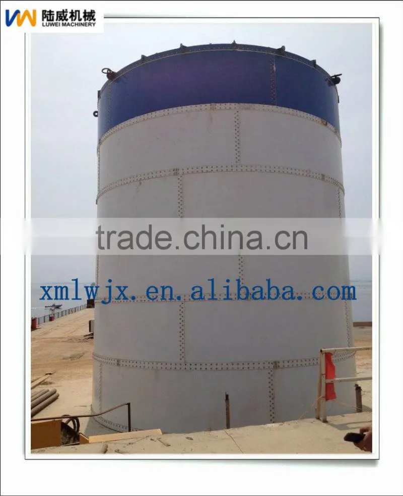 800T Concrete batching plant with bulk storage silo for cement