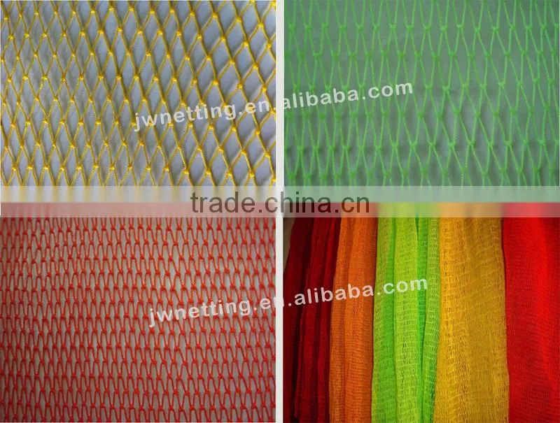Nylon / Polyester Knotted Net, Bath Net Hard, Assorted Colors