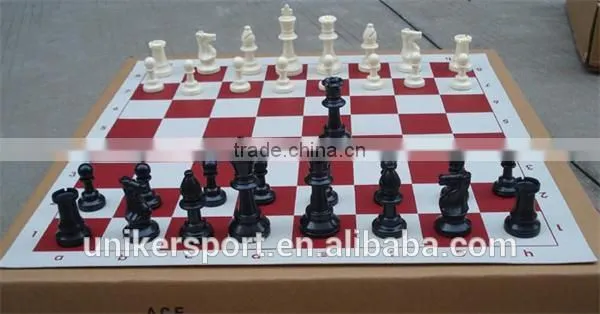 chess&checker game type international chess set PVC chess