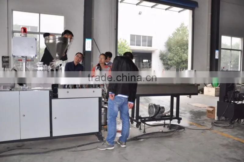 small mini pilot plastic granules extruder manufacturer