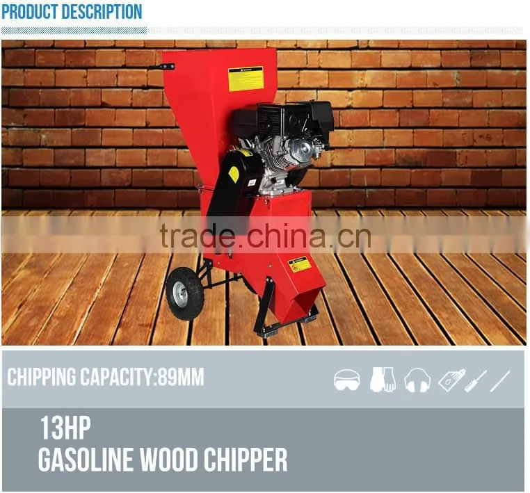 2017 lastest hot sale 13hp wood chipper shredder with different colours(TF-CH004)