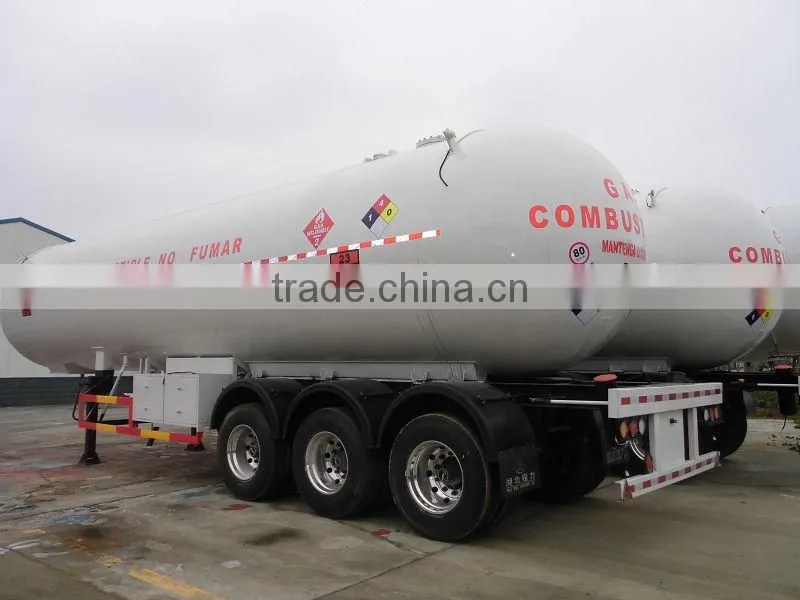 3 alxes 60000 liters LPG transportation semi-trailer truck