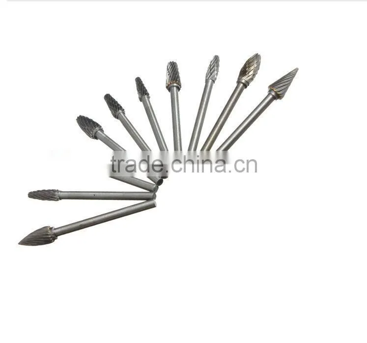 3mm Tungsten Carbide Rotary Burr Long Shank Cemented Carbide Burr burs