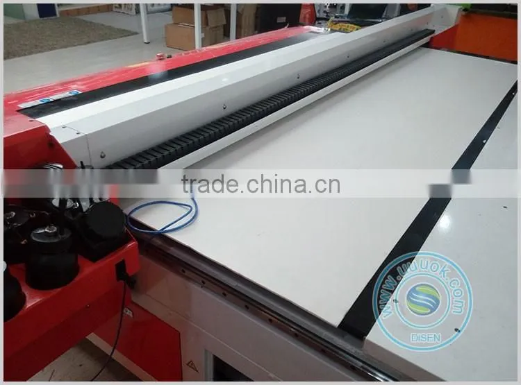 Multifunctional high speed UV 1.3*2.5M flat wood glass metal printer