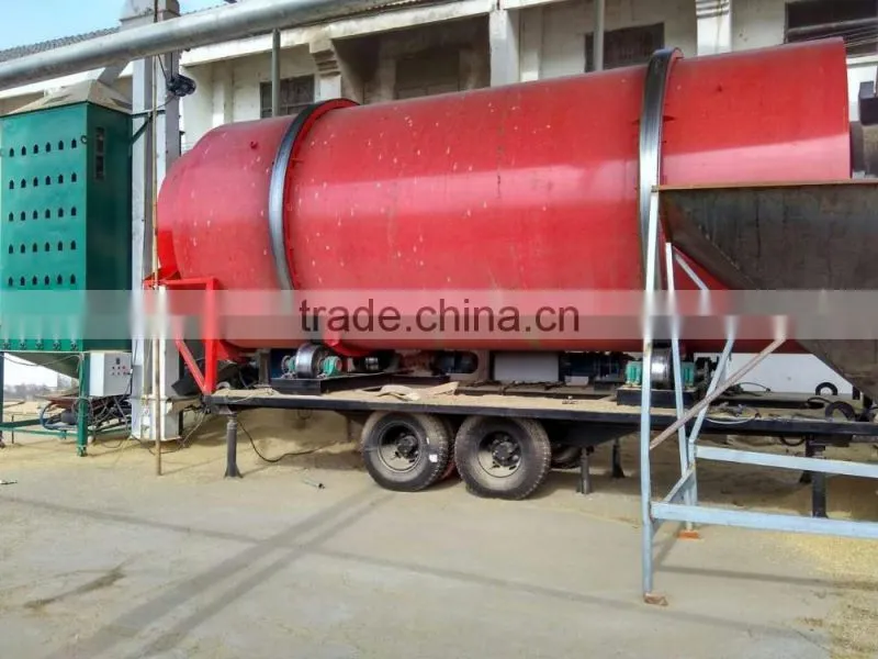 Hourly capacity 4-6 tons movable coco beans,rice ,wheat,corn mobile beans drying machine