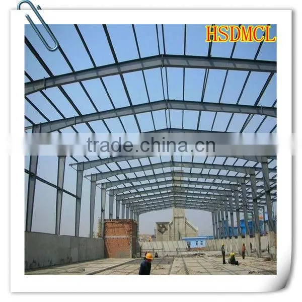 China light frame steel fabrication warehouse and plant