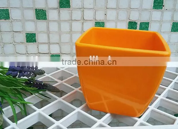 Wholesale cheap bright colors rectangular flower pot