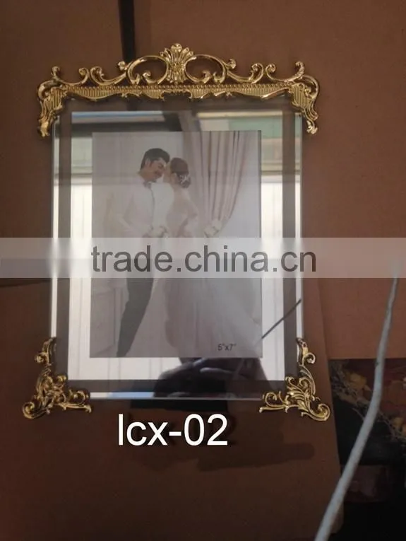Classisc glass photo frame for wedding