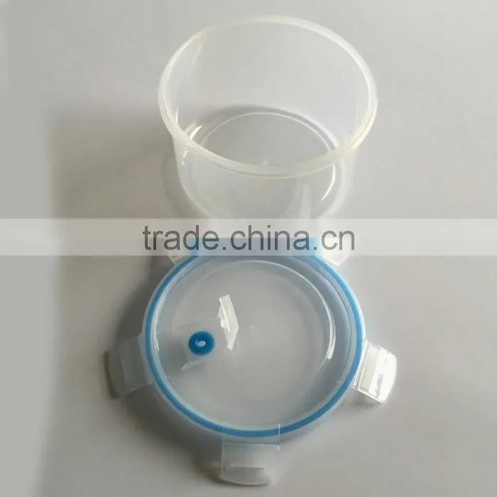 Household 1200ml Plastic PP Round Crisper With Lock