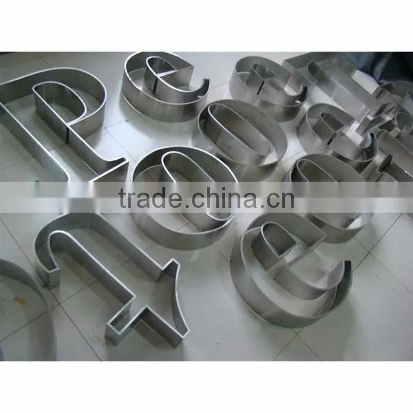 Channel Letter Signs 3D Stainless Steel Letter Sign