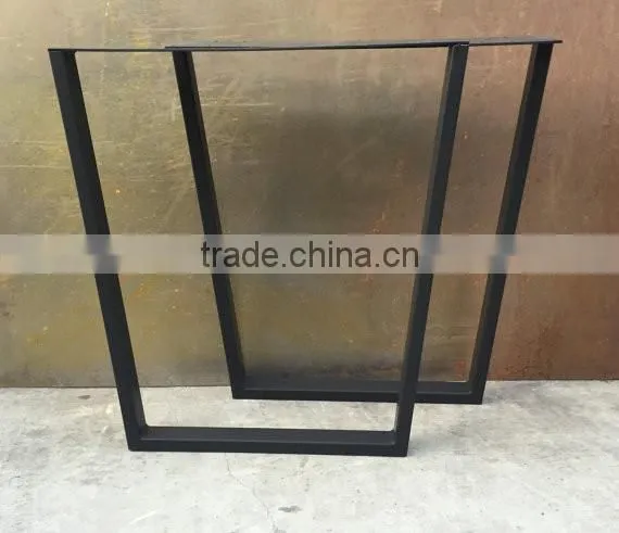 Factory price coffee table trapezoid metal bases for wooden funiture