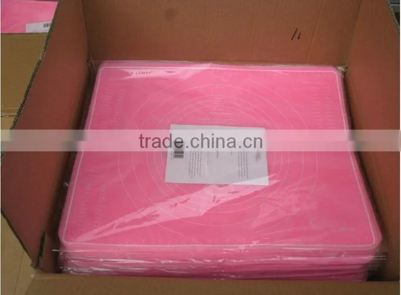 silicone pastry mat with measurements logo imprint