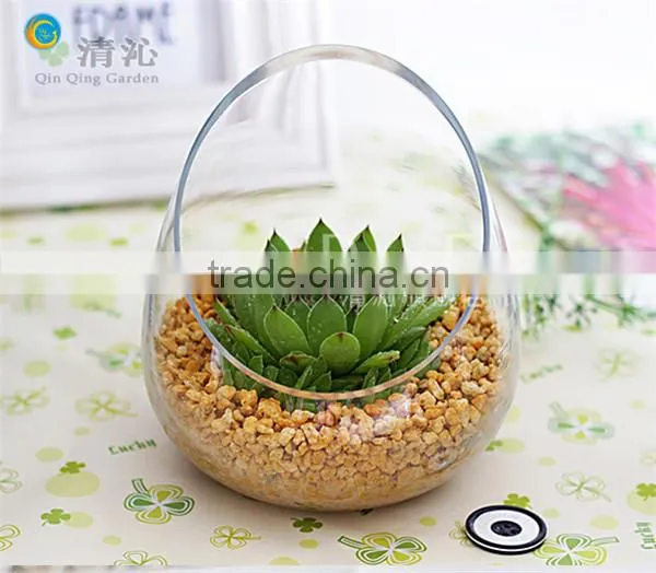 Painted GEM moon shape Vase