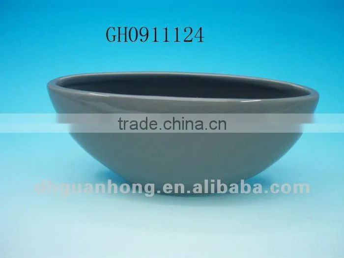 New design moon white DeHua ceramic flower pot