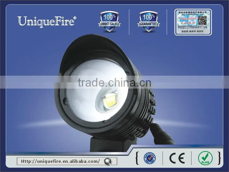 Uniquefire hunting automotive power rechargeable bicycle headlight