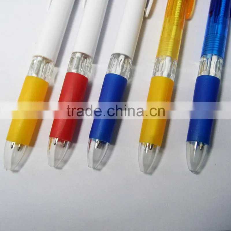2014 cheapest plastic 2 color ballpoint pen