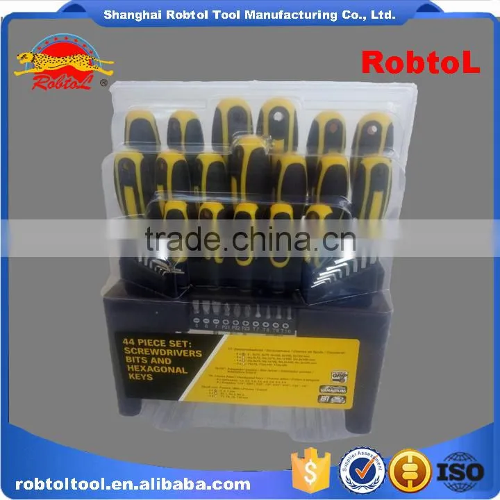 44 in 1 interchangeable screwdriver set plastic rack hex key precision manual repair hardware multi purpose tool kit