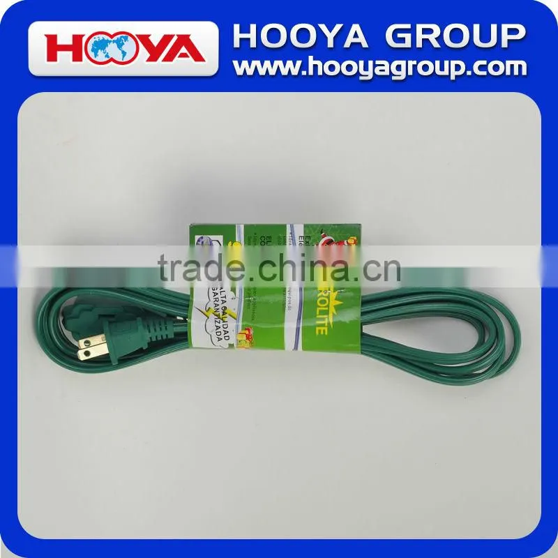 110v Green Universal electrical Extension Cord