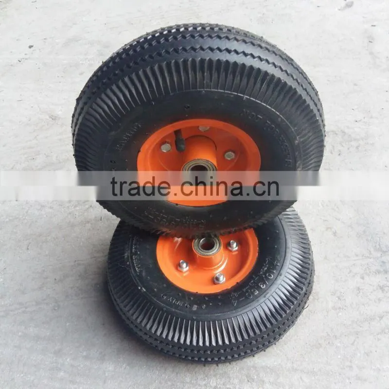 10inch 250mm pneumatic rubber wheel 3.50-4