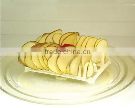 2017 BEST SELLER Non-stickMicrowave Potato Chip Maker/Plastic Microwave Potato Chip Maker
