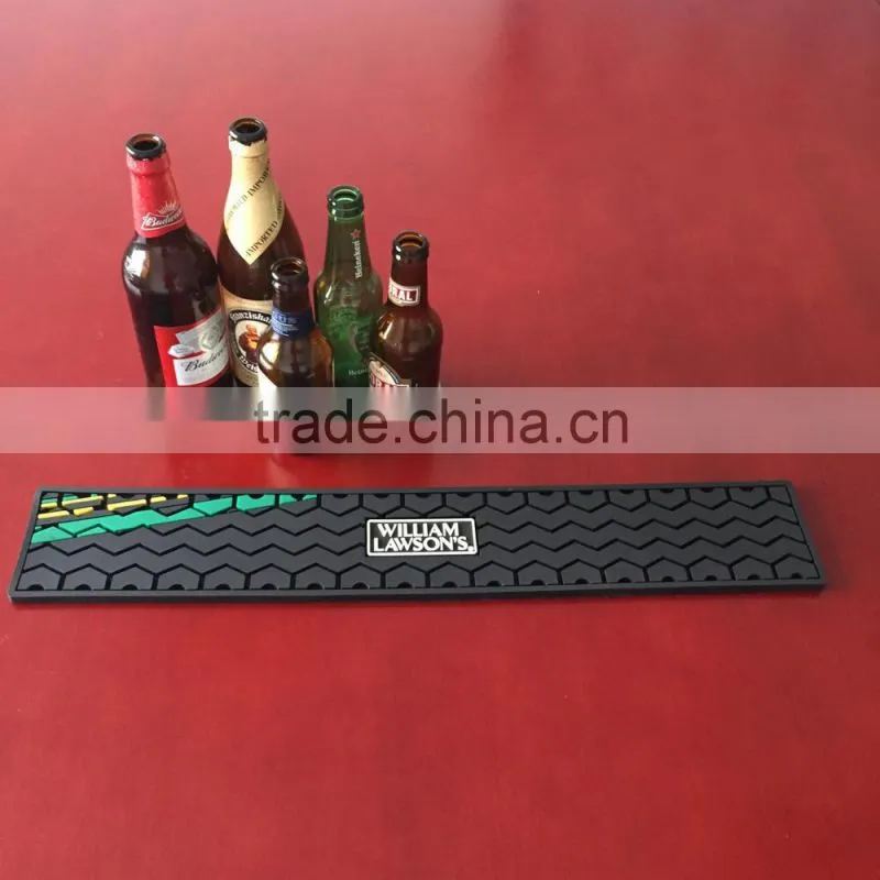 durable 3D logo pvc bar mat rubber bar mat