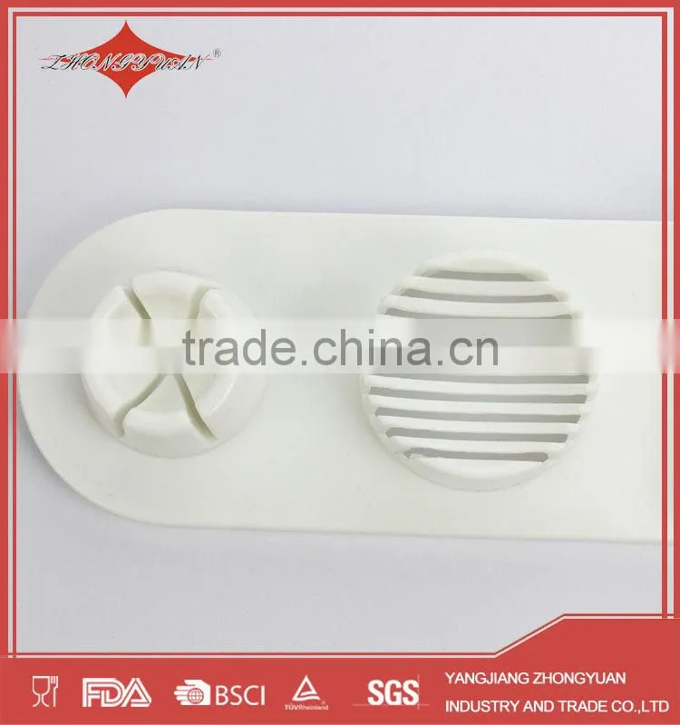 multi-functional double head plastic egg slicer