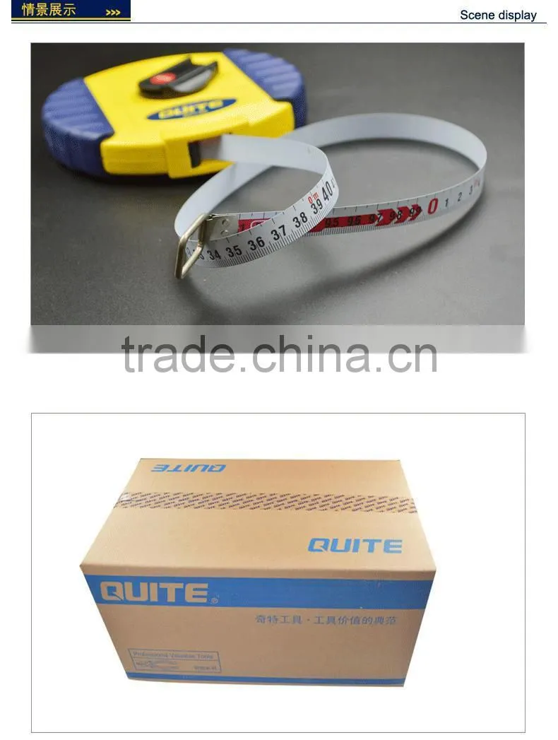 High Quality New Long Steel Measure Tape Plastic Frame Tape Measure ABS Rubber Case Ruler