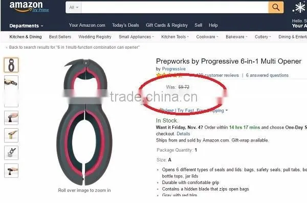 6 in 1 Mutifunction Jars Bottles Can Opener