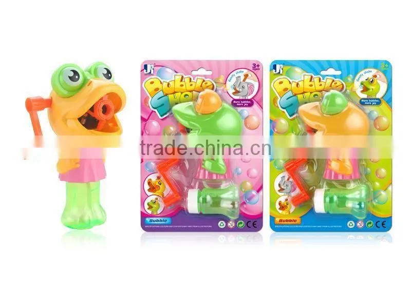 2017 wholesale funny carton soap bubble gun toy for kids