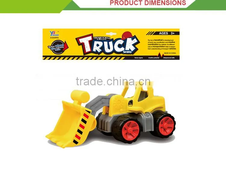 New design plastic truck toy set small mini used cheap bulldozer