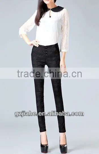 2014 fashion lace pants,ladies trousers
