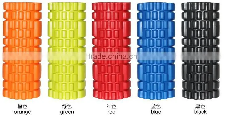 Hot sale EVA Grid High Density Hollow Exercise Yoga Foam Roller Shuoyang