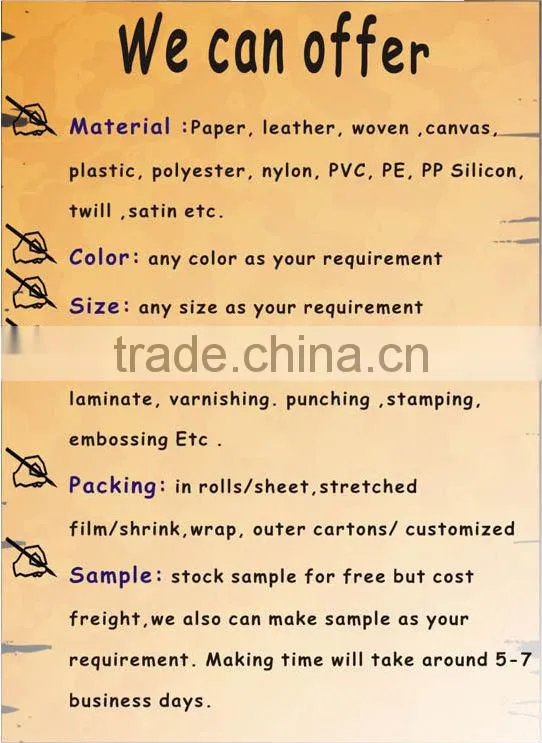 2017 fashion design high quality custom brown leather patch