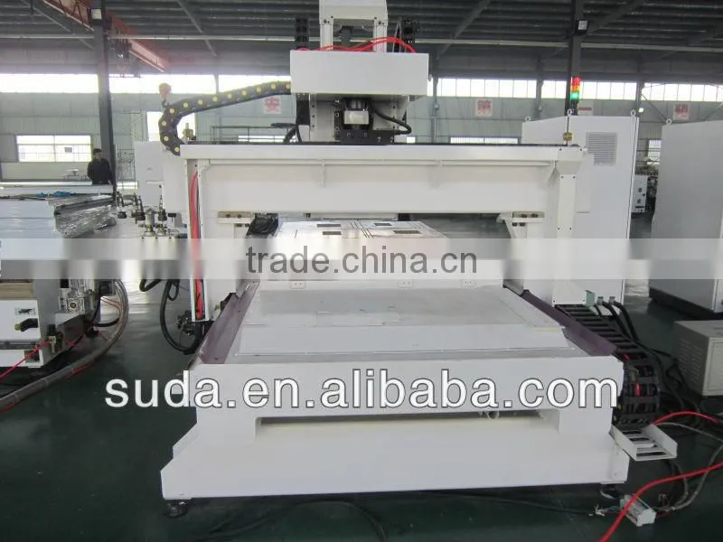 one spindle wood working ATC cnc center with gantry moving