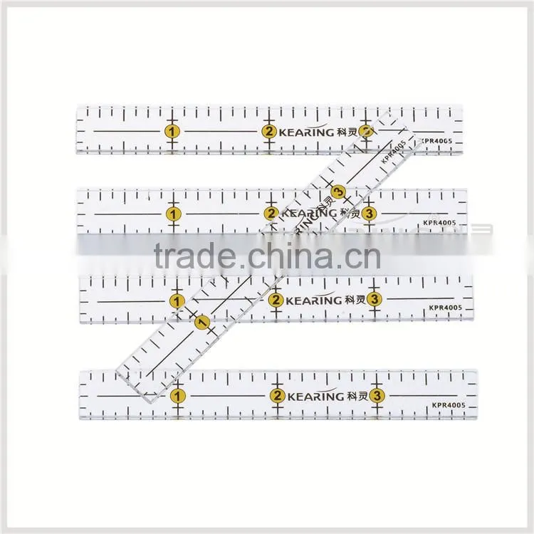 OEM Luxury quilting garment ruler, 24'' * 6'' acrylic Patchwork ruler for sewing quilting # KPR2406