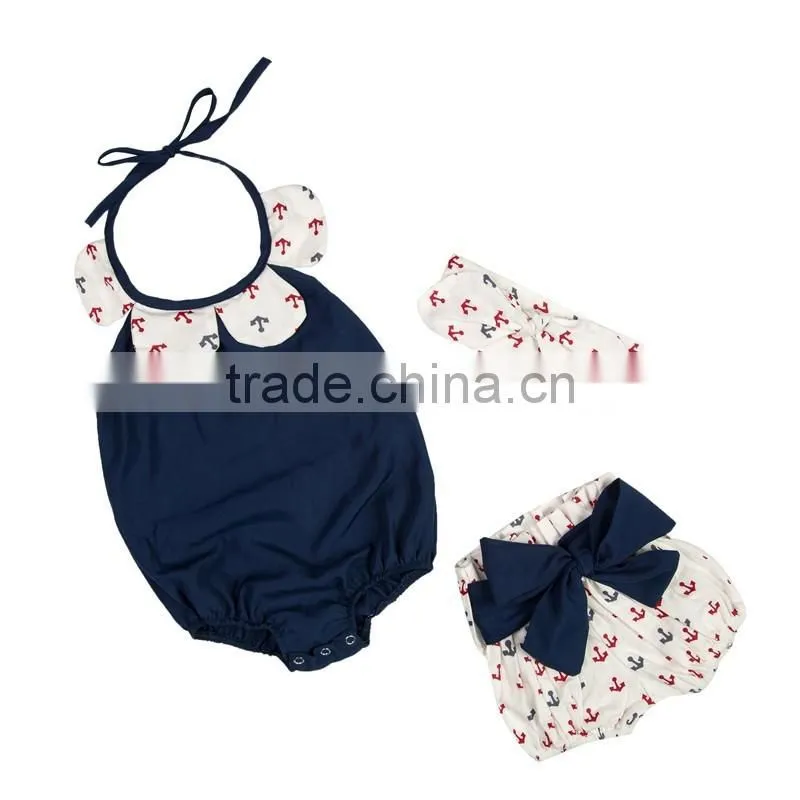 2017 NEW Summer Baby Romper set Children Cotton Shorts Outfits Boutique Childrens Clothes gift Sets