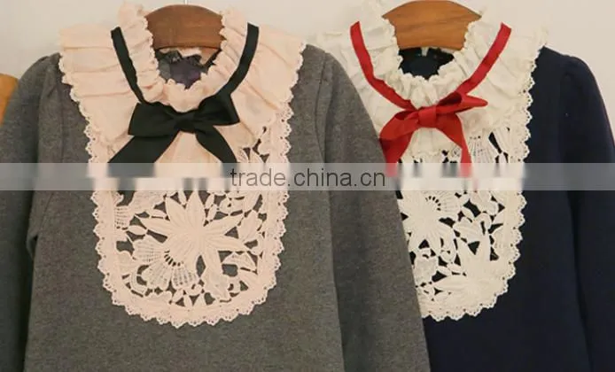 2016 Hot children baby headmade crochet dress embroidery designs picture