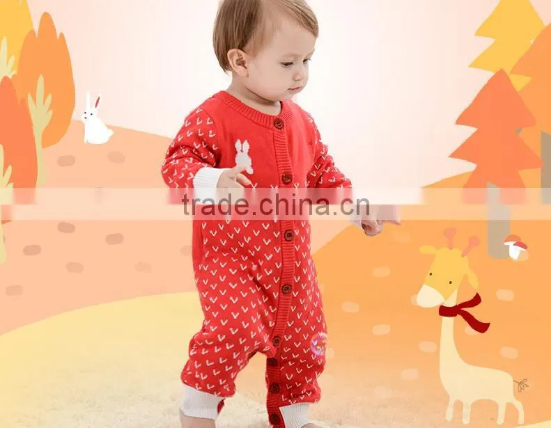 latets toddler infant baby one piece winter knitted playsuit romper
