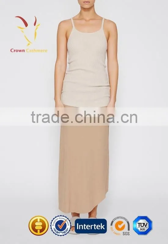 Ladies Sleeveless Knit Cashmere Pullover Sweater