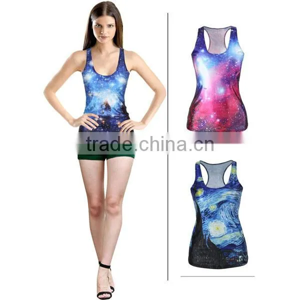 New Arrival Customized Women Tight Print Tank Top