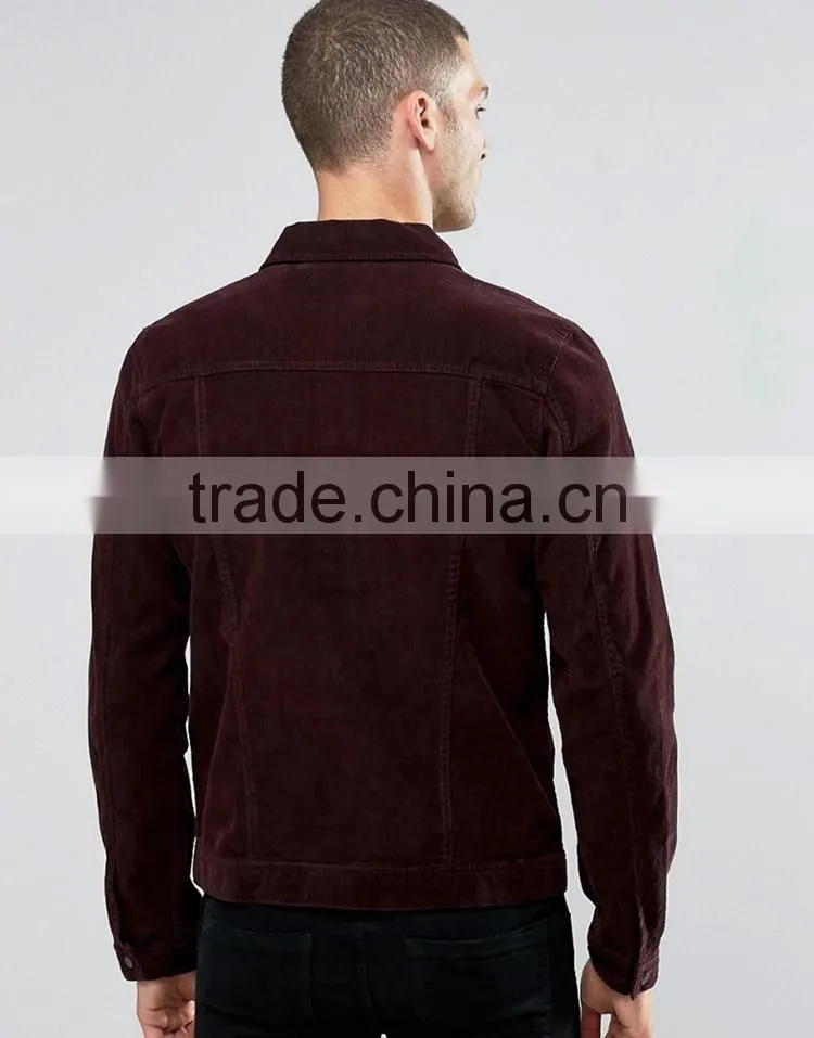 New design Wine shirt style men plain lapel causal jacket for young men with button and pocket